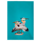 Mr & Mrs Blue Heron Guest Towel