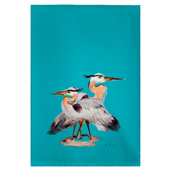 Mr & Mrs Blue Heron Guest Towel