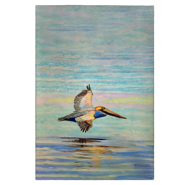 Gliding Pelican Guest Towel