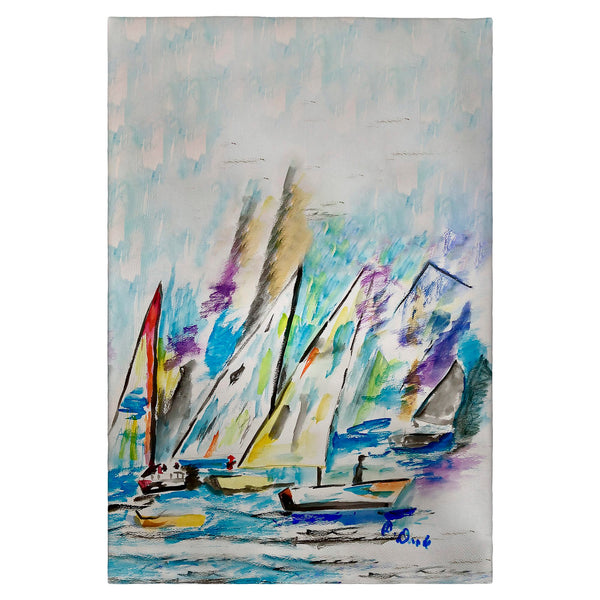 Betsy's New Sailboats Guest Towel