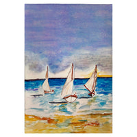 Three Sailboats Guest Towel