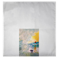 Abstract Sunset Guest Towel