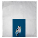 Blue Heron on Blue Guest Towel