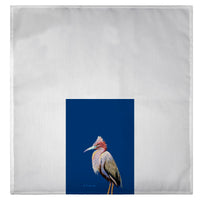 Little Blue Heron on Blue Guest Towel