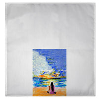 Girl & Sunset Guest Towel