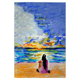 Girl & Sunset Guest Towel