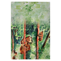 Bear and Cub Climbing Guest Towel