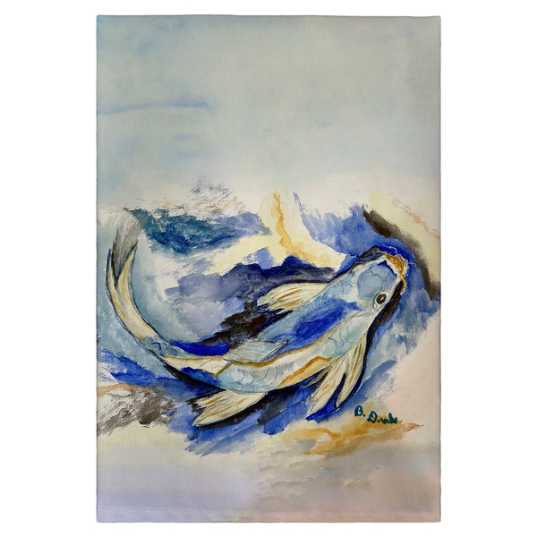 Betsy's Blue Koi Guest Towel
