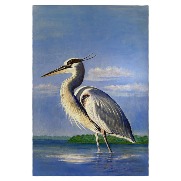 Big Blue Heron Guest Towel