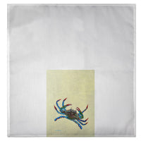 Blue Crab on Yellow Guest Towel