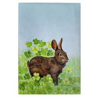 Rabbit and Shamrocks Guest Towel