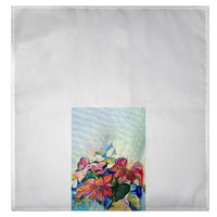 Poinsettias Red and Pink Guest Towel