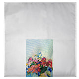 Poinsettias Red and Pink Guest Towel