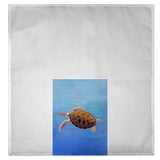 Sea Turtle In Aqua Guest Towel
