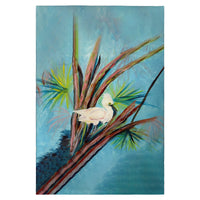 Roosting Egret Guest Towel