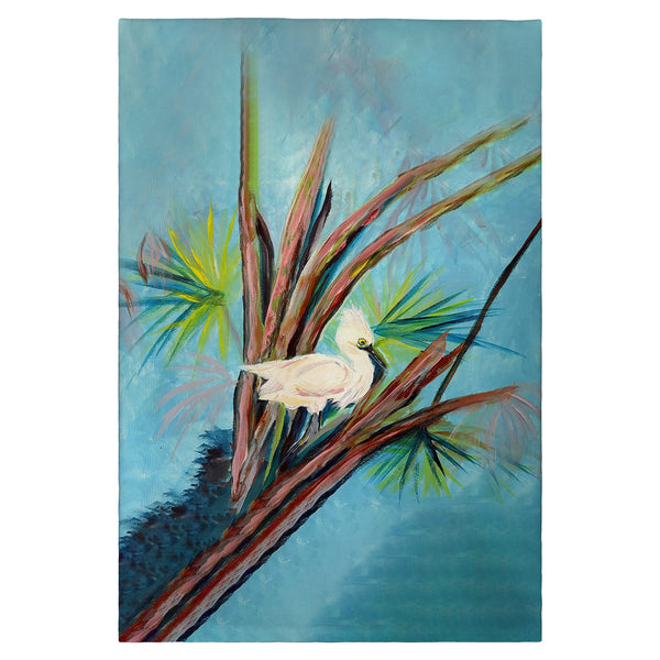 Roosting Egret Guest Towel