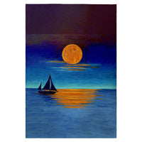 Moon Light Sailing Guest Towel