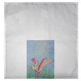 Pointillist Spoonbill Guest Towel