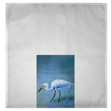 Egret Hunting Guest Towel