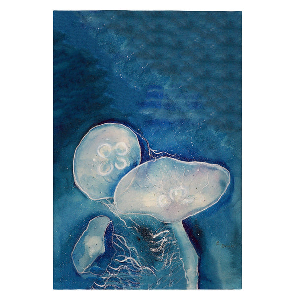 Blue Jellyfish Guest Towel