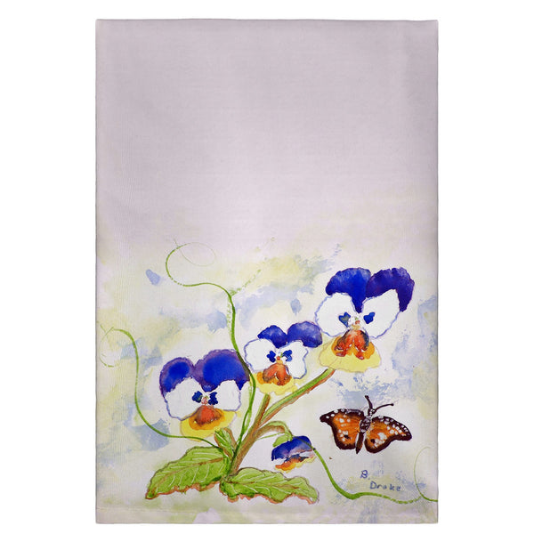 Pansies Guest Towel