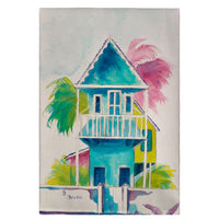 W. Palm Hut Blue Guest Towel