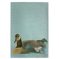 Goose on Teal Guest Towel