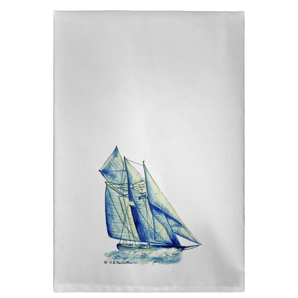 Blue Sailboat Guest Towel