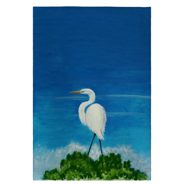 Great Egret Guest Towel