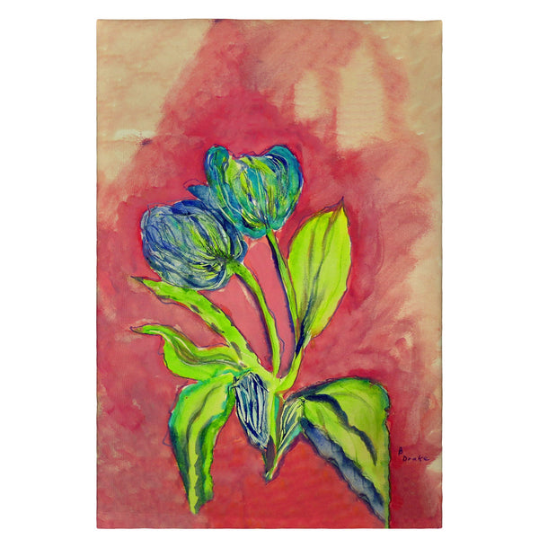 Tulips in Peach Guest Towel