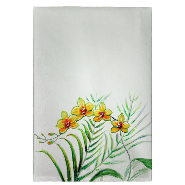 Yellow Orchids Guest Towel