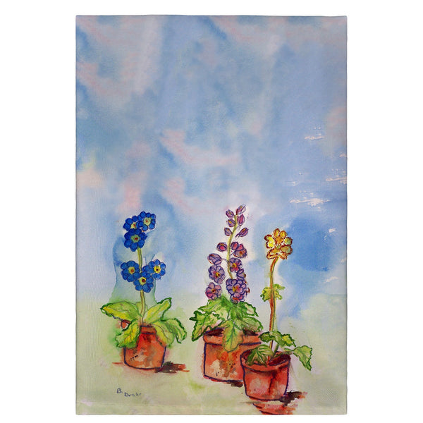 Potted Flowers Guest Towel