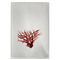 Red Coral Guest Towel