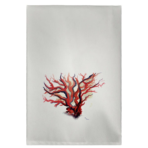 Red Coral Guest Towel
