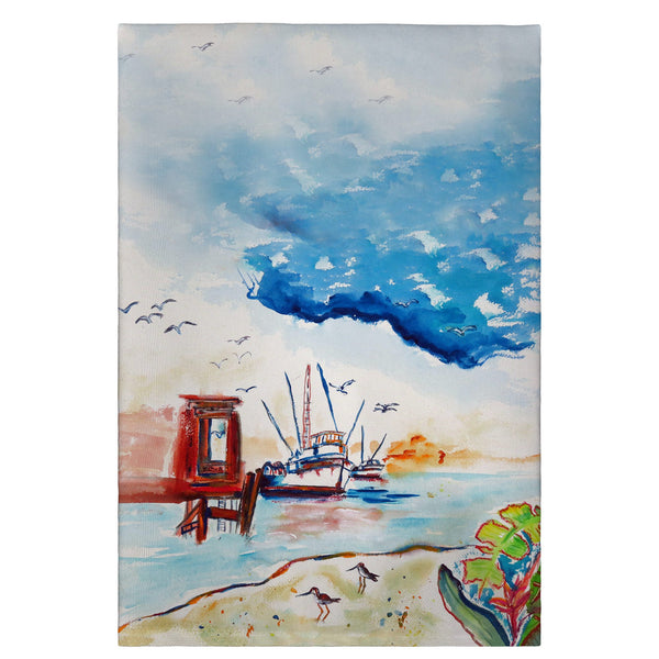 Dock & Shrimp Boat Guest Towel