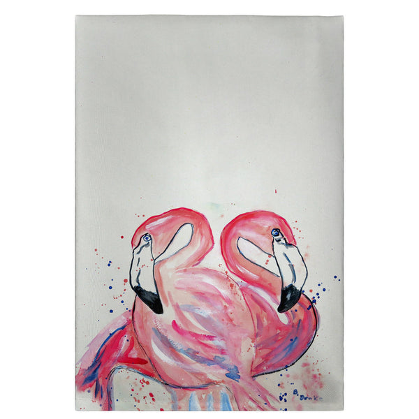 Betsy's Flamingos Guest Towel