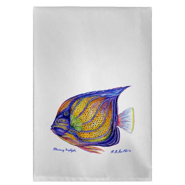 Blue Ring Angelfish Guest Towel
