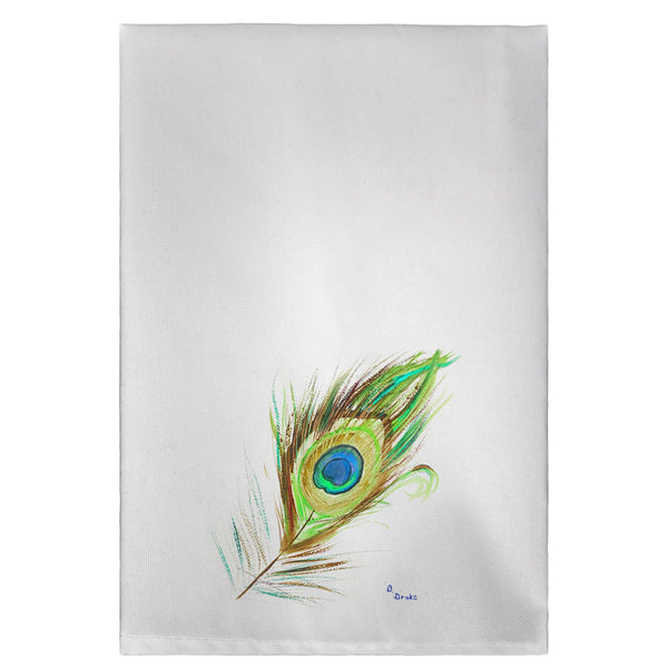 Peacock Feather Guest Towel