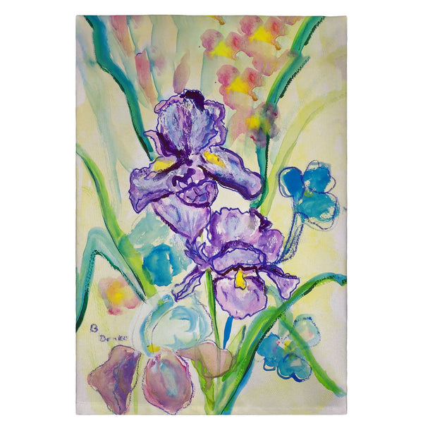Two Irises Guest Towel
