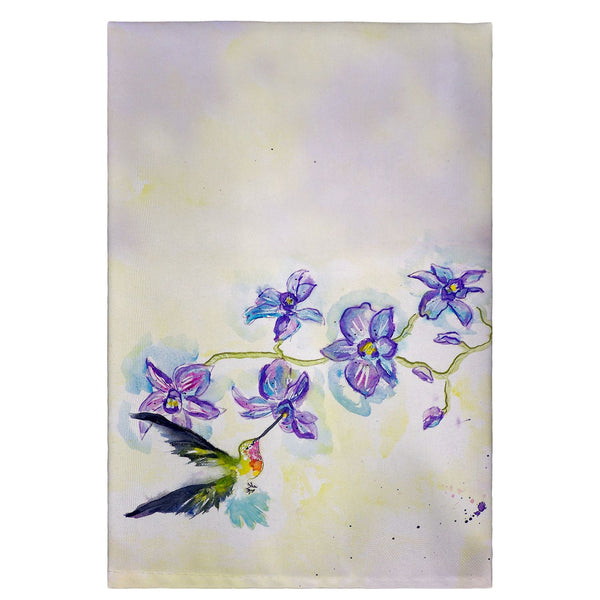 Hummingbird and Clematis Guest Towel
