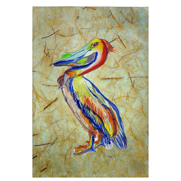 Sylvester Pelican on Rice Guest Towel