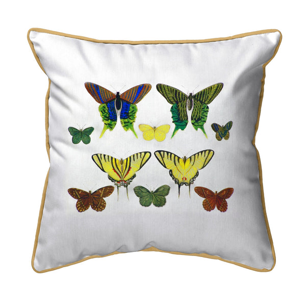 Green Butterflies Indoor/Outdoor Pillow