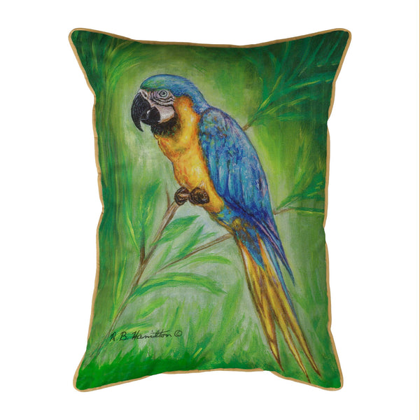 Blue Macaw Indoor/Outdoor Pillow