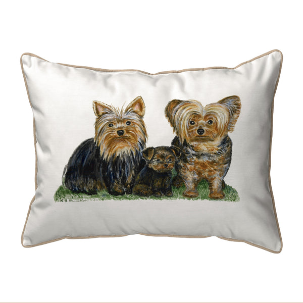 Yorkies Indoor/Outdoor Pillow