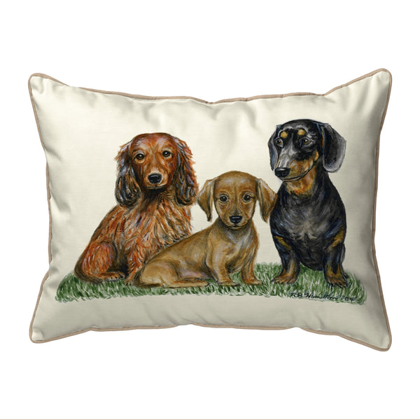 Dachshunds Dogs Indoor/Outdoor Pillow