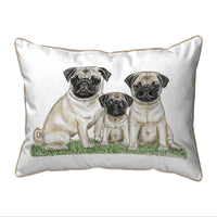 Pugs Dogs Indoor/Outdoor Pillow
