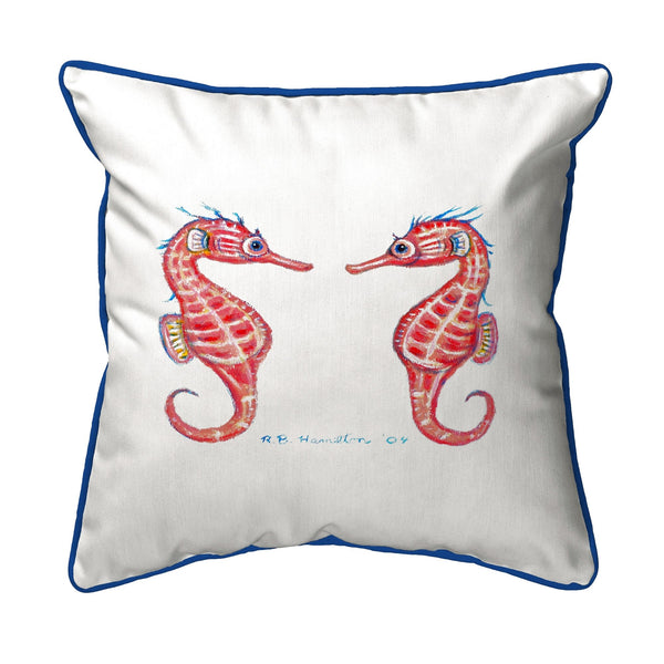 Seahorses Mirrored Indoor/Outdoor Pillow