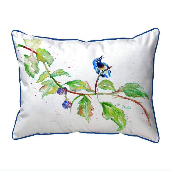 Birds and Blackberries Indoor/Outdoor Pillow