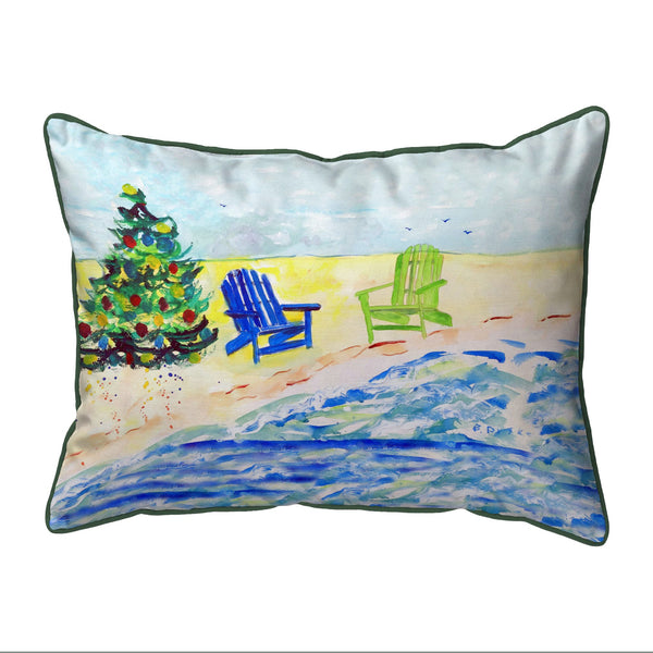 Beach Chair Christmas Indoor/Outdoor Pillow