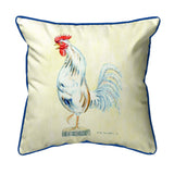 White Rooster on Yellow Indoor/Outdoor Pillow